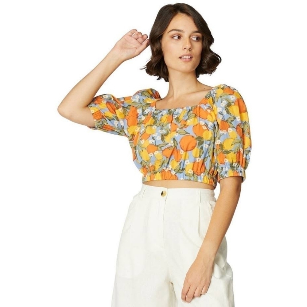 NWT Princess Highway Citrus Crop Top